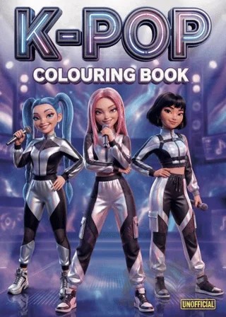 K-Pop Colouring Book – Kolektif – Alligator Books kitap kapağı