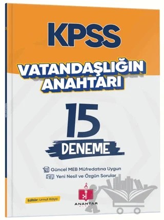 2026 KPSS Vatandaşlığın Anahtarı 15 Deneme – Abdulkadir Ceylan – Anahtar Kitap kitap kapağı