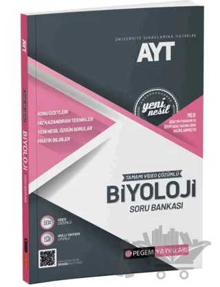 2022 Üniversite Sınavlarına Hazırlık AYT Tamamı Çözümlü Biyoloji Soru Bankası – Kolektif – Pegem Akademi Yayıncılık kitap kapağı