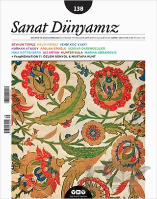Sanat Dünyamız İki Aylık Kültür ve Sanat Dergisi Sayı: 138 – Yapı Kredi Yayınları kitap kapağı