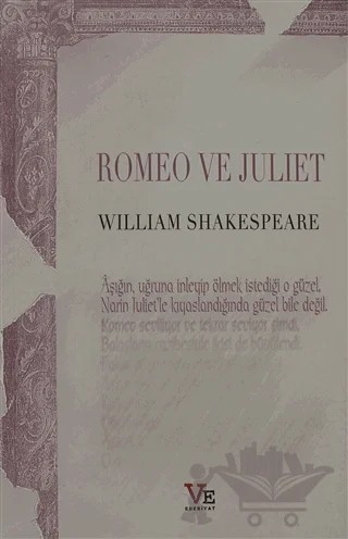 Romeo ve Juliet – William Shakespeare – Ve Edebiyat Yayınları kitap kapağı