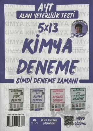 2025 AYT Kimya 5x13 Deneme – Kolektif – Ders Ortamı Yayınları kitap kapağı