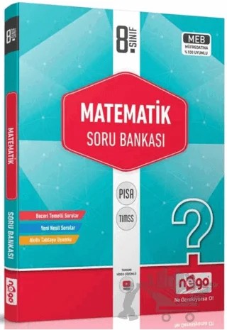 8. Sınıf Matematik Soru Bankası – Nusret Yıldırım – Nego Yayınları kitap kapağı