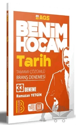 2026 AGS Tarih Tamamı Çözümlü 33 Branş Deneme Benim Hocam Yayınları – Ramazan Yetgin – Benim Hocam Yayınları kitap kapağı
