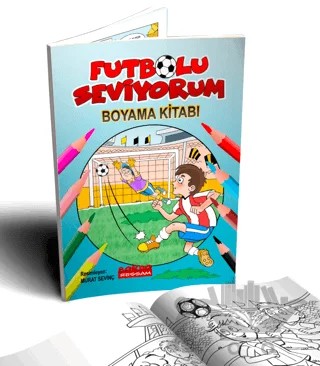Futbolu Seviyorum Boyama Kitabı (4+Yaş) – Murat Sevinç – Bordo Ressam kitap kapağı