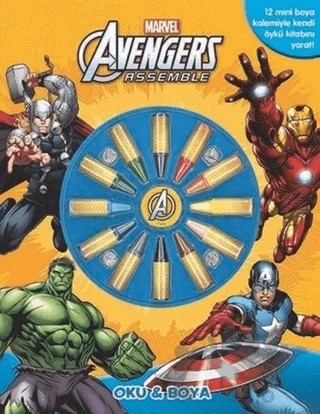 Marvel Avengers Assemble: Oku ve Boya – Kolektif – Beta Kids kitap kapağı