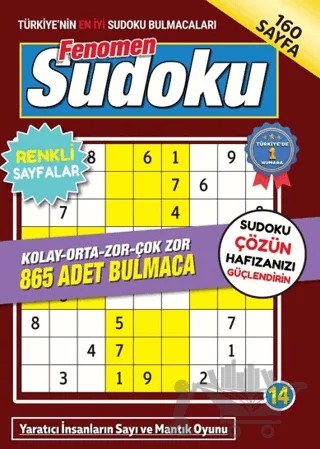Fenomen Sudoku 14 – Bertan Kodamanoğlu – Maxi Yayıncılık kitap kapağı