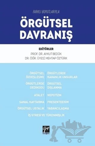 Farklı Boyutlarıyla Örgütsel Davranış – Aykut Bedük, Mehtap Öztürk – Gazi Kitabevi kitap kapağı