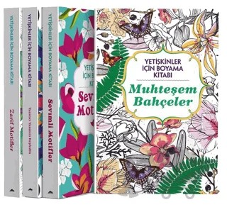 Yetişkinler İçin Boyama Kitabı (4 Kitap Takım) – Billy Waqar, Claire Cater – Maya Kitap kitap kapağı