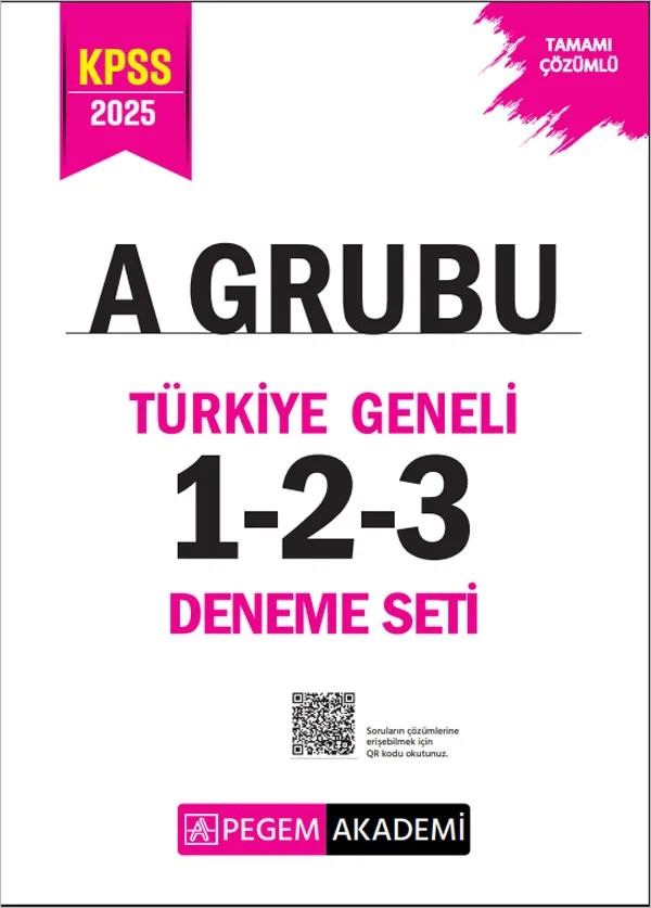 2025 KPSS A Grubu Tamamı Çözümlü Türkiye Geneli 1-2-3 (3'lü Deneme Seti) – 3 (3'lü Deneme Seti) – Pegem Akademi Yayıncılık kitap kapağı
