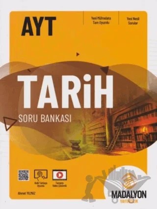 AYT Tarih Soru Bankası – Ahmet Yılmaz – Madalyon Yayınları kitap kapağı