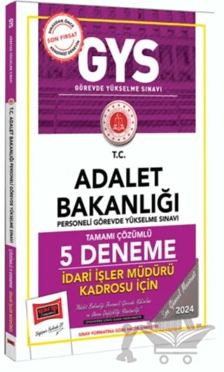 2025 Adalet Bakanlığı Tamamı Çözümlü İdari İşler Müdürü Kadrosu İçin 5 Deneme – Kollektif – Yargı Yayınevi kitap kapağı