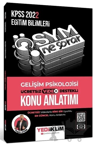 2022 KPSS Eğitim Bilimleri Gelişim Psikolojisi ÖSYM Ne Sorar Konu Anlatımı – Özgür Aydın – Yediiklim Yayınları kitap kapağı