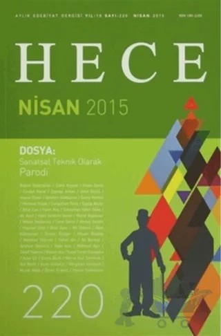 Hece Aylık Edebiyat Dergisi Sayı: 220 - Nisan 2015 – Hece Dergisi kitap kapağı