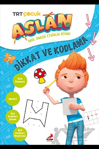 Aslan Dikkat ve Kodlama – Seçkin Tabar – Erdem Çocuk kitap kapağı