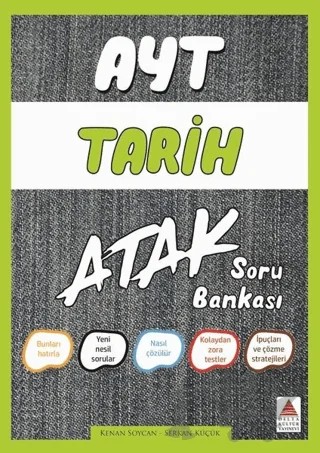 AYT Tarih Atak Soru Bankası – Kenan Soycan, Serkan Küçük – Delta Kültür Yayınevi kitap kapağı