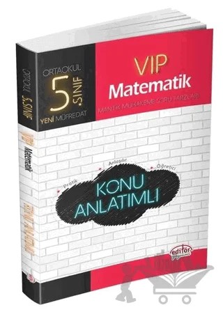 5. Sınıf VIP Matematik Konu Anlatımlı – Kolektif – Editör Yayınevi kitap kapağı