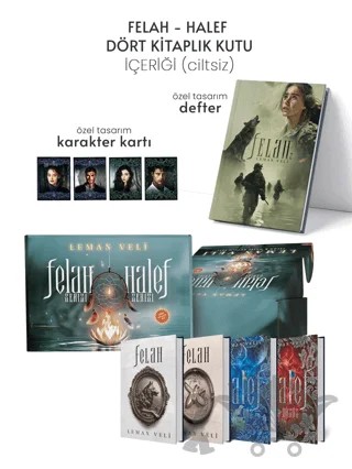 Halef ve Felah 4 Kitaplık Hediyeli Özel Kutu – Leman Veli – Ephesus Yayınları kitap kapağı