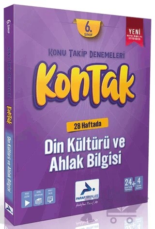 6. Sınıf Kontak Din Kültürü ve Ahlak Bilgisi Konu Takip Denemeleri – Kolektif – Paraf Yayınları kitap kapağı