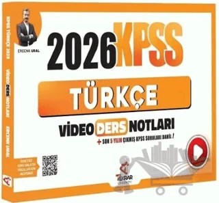 2026 KPSS Türkçe Video Ders Notları – Ercenk Ural – Tekrar Akademi Yayınları kitap kapağı
