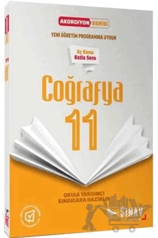 11. Sınıf Coğrafya Akordiyon Serisi – Kolektif – Sınav Yayınları kitap kapağı