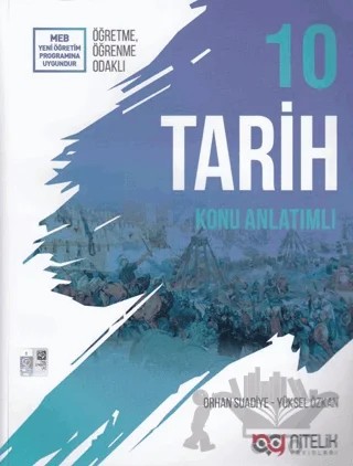 Nitelik 10. Sınıf Tarih Konu Anlatlatımlı – Orhan Suadiye, Yüksel Özkan – Nitelik Yayınları - Bayilik kitap kapağı