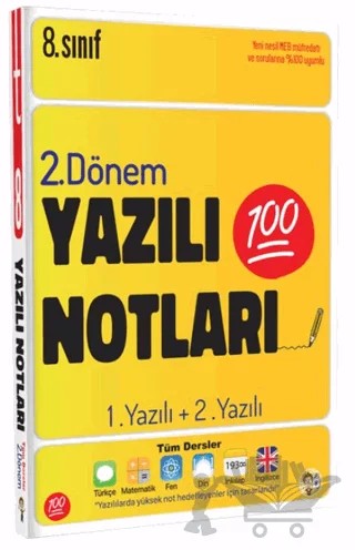 8. Sınıf Yazılı Notları 2. Dönem 1 ve 2. Yazılı – Kolektif – Tonguç Akademi kitap kapağı