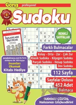 Gong Profesyonel Sudoku 12 – Bertan Kodamanoğlu – Maxi Yayıncılık kitap kapağı