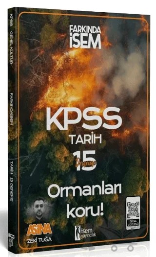 2024 KPSS Tarih Aşina 15 Deneme – Zeki Tuğa – İSEM Yayıncılık kitap kapağı