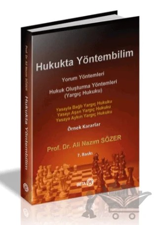 Hukukta Yöntembilim – Ali Nazım Sözer – Beta Yayınevi kitap kapağı