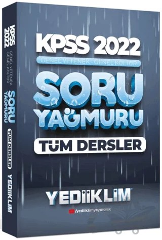 2022 KPSS Genel Yetenek Genel Kültür Tüm Dersler Soru Yağmuru – Kolektif – Yediiklim Yayınları kitap kapağı