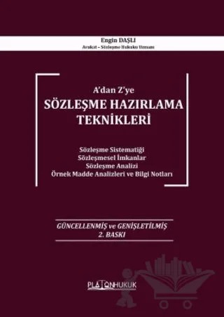Sözleşme Hazırlama Teknikleri – Engin Daşlı – Platon Hukuk kitap kapağı