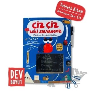 Çiz Çiz Zeki Salyangoz - Düşünme Becerileri Etkinlikleri – Kolektif – Sincap Kitap kitap kapağı