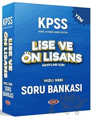 KPSS Genel Yetenek Genel Kültür Lise ve Ön Lisans Adayları İçin Hızlı Seri Soru Bankası Seti – Kolektif – Data Yayınları kitap kapağı