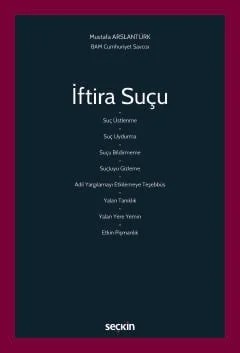 İftira Suçu – Mustafa Arslantürk – Seçkin Yayıncılık kitap kapağı