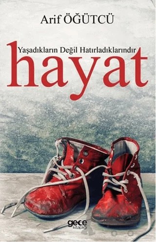 Yaşadıkların Değil Hatırladıklarındır Hayat – Arif Öğütçü – Gece Kitaplığı kitap kapağı