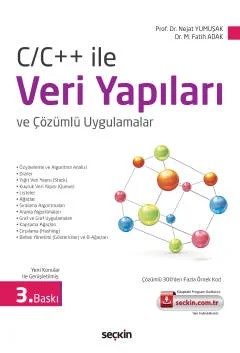C/C++ ile Veri Yapıları ve Çözümlü Uygulamalar – Nejat Yumuşak, Muhammed Fatih Adak – Seçkin Yayıncılık kitap kapağı
