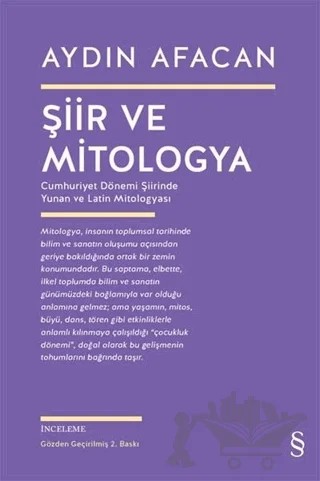 Şiir ve Mitologya – Aydın Afacan – Everest Yayınları kitap kapağı