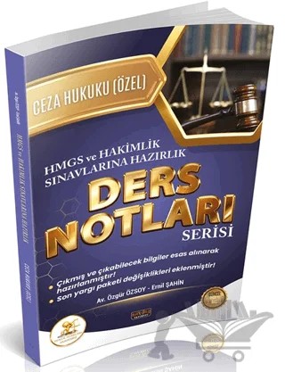 HUKAL HMGS - Hakimlik Ceza Hukuku Özel Hükümler Ders Notları – Özgür Özsoy, Ernil Şahin – Savaş Yayınevi kitap kapağı