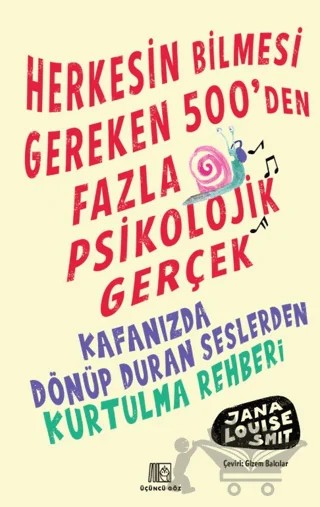 Herkesin Bilmesi Gereken 500’Den Fazla Psikolojik Gerçek – Jana Louıse Smıt – Üçüncü Göz kitap kapağı