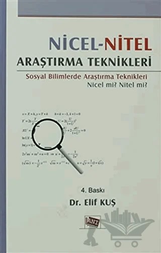 Nicel - Nitel Araştırma Teknikleri – Elif Kuş – Anı Yayıncılık kitap kapağı