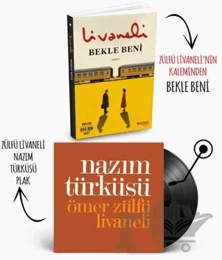 Plaklı Kitaplar - Bekle Beni – Zülfü Livaneli – Halk Kitabevi kitap kapağı