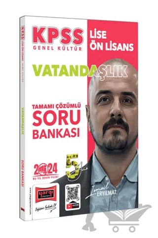 KPSS Lise Ön Lisans 5Yüz Vatandaşlık Tamamı Çözümlü Soru Bankası – İsmail Eryılmaz – Yargı Yayınevi kitap kapağı