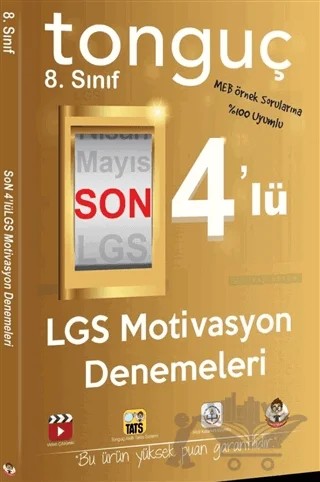 8. Sınıf Son 4'lü LGS Motivasyon Denemeleri – Kolektif – Tonguç Akademi kitap kapağı