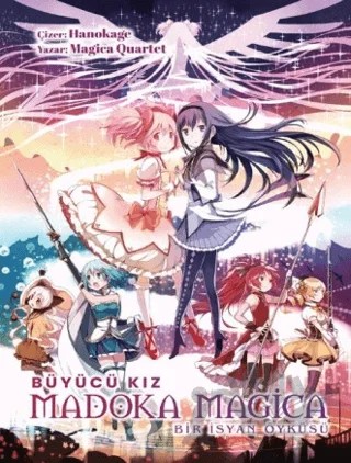 Büyücü Kız Madoka Magica - Bir İsyan Öyküsü – Hanokage, Magica Quartet – Komikşeyler Yayıncılık kitap kapağı