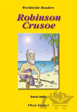 Level 6 Robinson Crusoe – Daniel Defoe – Beşir Kitabevi kitap kapağı