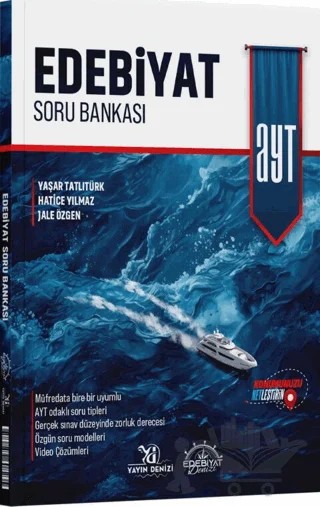 AYT Edebiyat Soru Bankası – Yaşar Tatlıtürk, Hatice Yılmaz, Jale Özgen – Edebiyat Denizi kitap kapağı