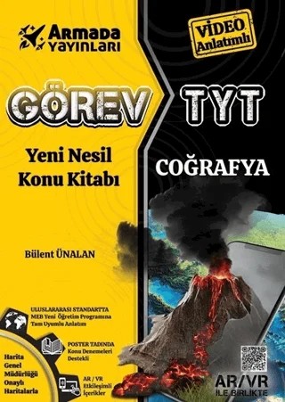 Armada Görev YKS TYT Coğrafya Konu Kitabı Yeni Nesil – Bülent Ünalan – Armada Yayınları kitap kapağı