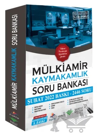 2022 Kaymakamlık MÜLKİAMİR Soru Bankası – Kolektif – Başkent Kariyer Yayınları kitap kapağı