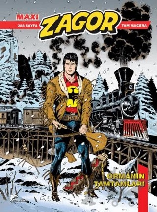 Zagor Maxi 25 - Ormanın Tamtamları – Moreno Burattini, Giovanni Eccher, Francesco Testi, Mirko Perniola, Roberto Altariva – Çizgi Düşler Yayınevi kitap kapağı